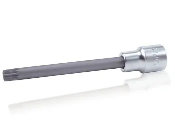 Головка 1/2" с насадкой SPLINE M12 удлин. 140мм TOPTUL