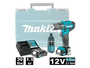 Аккум. дрель-шуруповерт MAKITA CXT DF 333 DWAE в чем. + набор бит