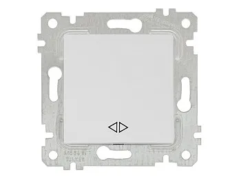 Выключатель промежуточный многопозиционный (скрытый, без рамки, пруж. зажим) белый, RITA, MUTLUSAN