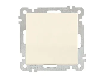 Выключатель 1-клав. двухполюсный (скрытый, без рамки, пруж. зажим) кремовый, DARIA, MUTLUSAN