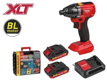 Аккум. ударный гайковерт/винтоверт WORTEX CWR 0118 в чем. ALL1 XLT SET БЕСЩЕТ., 18 В, 160 Н*м