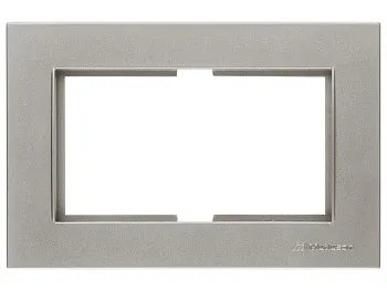 Рамка для 2-ой розетки титан, RITA, MUTLUSAN