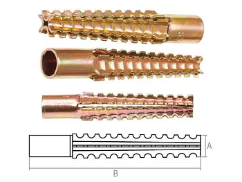 Дюбель для газосиликатных блоков 8х60 мм MUD (100 шт в карт. уп.) STARFIX