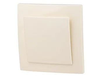 Выключатель 1 клав. (cкрытый, 6А) бежевый, Стандарт, Юпитер