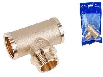Тройник 3/4" вн.-нар.-вн., AV Engineering (инд. упак.)