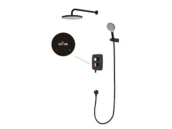 Душевая система (Lt) D35, серия Lotus черный, a-five