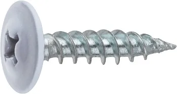 Саморез 4.2х19 мм с прессшайбой, цинк, острый, RAL 9003 (1000 шт в карт. уп.) STARFIX