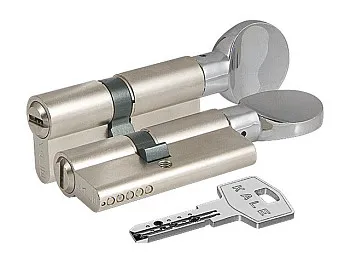 Евроцилиндр с вертушкой KALE 164 BME (90=35+10+45) никель