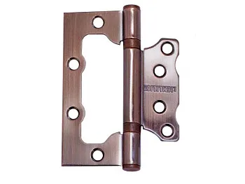 Петля накладная без врезки АЛЛЮР 100х75 2BB AC БЛИСТЕР 2,5мм медь  2 шт