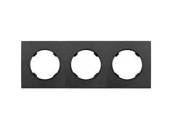 Рамка 3-местная графит, Прованс, Bylectrica