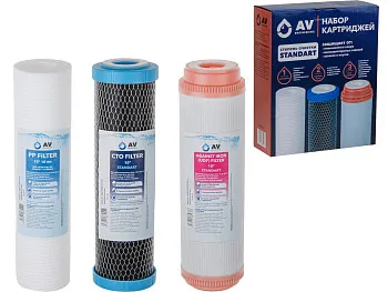 Набор картриджей, 3 шт, AV Engineering "Standart"