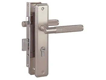 Замок врезной с/руч  БУЛАТ ЗВ4-1.70.02.08 ФЕРОНА матовый никель 5 перф.кл.