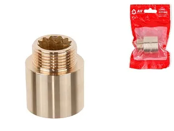 Удлинитель 3/4" вн.-нар. х 25 мм, AV Engineering (инд. упак.)