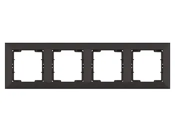 Рамка 4-ая горизонтальная черная, DARIA, MUTLUSAN