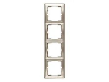 Рамка 4-ая вертикальная титан, DARIA, MUTLUSAN