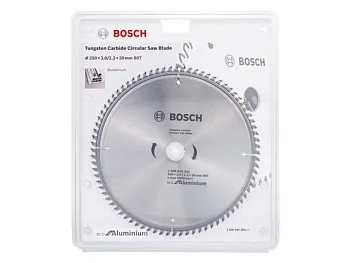 Диск пильный 250х30 мм 80 зуб. универсальный ECO ALUMINIUM BOSCH