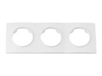 Рамка 3-местная белая, Прованс, Bylectrica