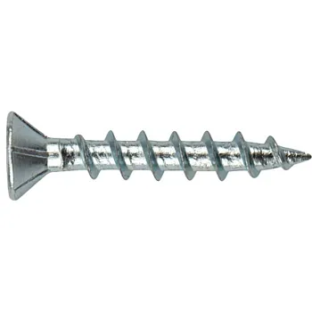 Саморез оконный 4.1х40 мм белый цинк, острый (100 шт в пласт. конт.) STARFIX