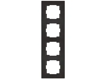 Рамка 4-ая вертикальная черная, RITA, MUTLUSAN