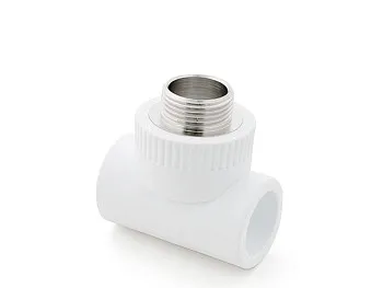 Тройник ПП комб. нар. 20х1/2", бел. РТП