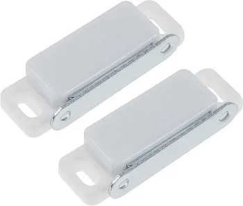 Защелка магнитная 74мм белая (2 шт в пакете) STARFIX