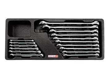 Набор-сет ключей комбинир. 6-24мм 16шт. 434х176мм TOPTUL