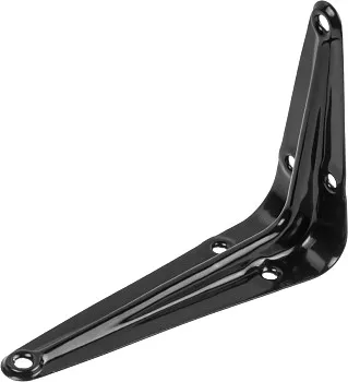 Кронштейн с ребром жесткости 100х125 мм черный STARFIX