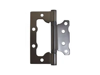 Петля накладная без врезки АЛЛЮР 100х75 2BB MBN БЛИСТЕР 2,5мм графит  2 шт