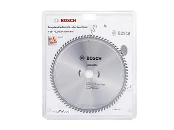 Диск пильный 254х30 мм 80 зуб. по дереву ECO WOOD BOSCH