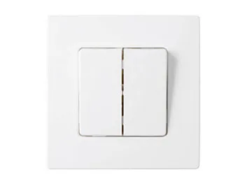 Выключатель 2 клав. (cкрытый, 10А) белый, Мастер, BYLECTRICA