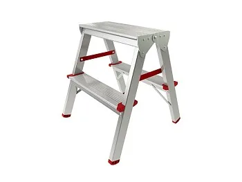 Лестница-стремянка алюм. двухсторонняя 47 см 2 ступ. 1,8кг PRO STARTUL (ST9941-02)
