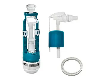 Арматура белая кнопка, бок.подводка, ИнкоЭр