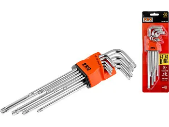 Набор ключей Torx T10-T50 9шт экстрадлинных PRO STARTUL (PRO-87309)