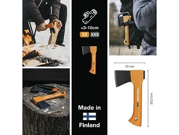 Топор туристический X5 XXS FISKARS