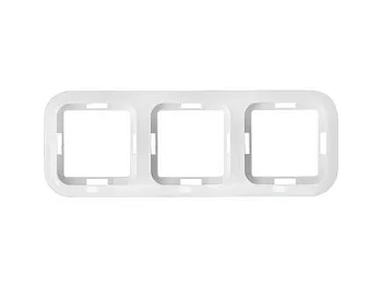 Рамка 3-местная белая, Гармония, BYLECTRICA