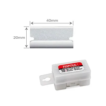 Набор запасных лезвий (10шт.) 40х20мм к скребку JJCJ0140 TOPTUL