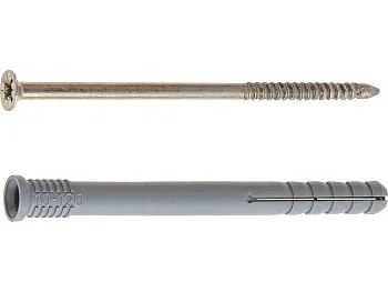 Дюбель-гвоздь 10х120 мм полипропилен потай (15 шт в пласт. конт.) STARFIX