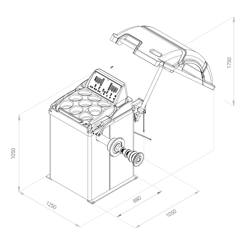 Балансировочный станок (механический) Хорекс Авто CB910GB