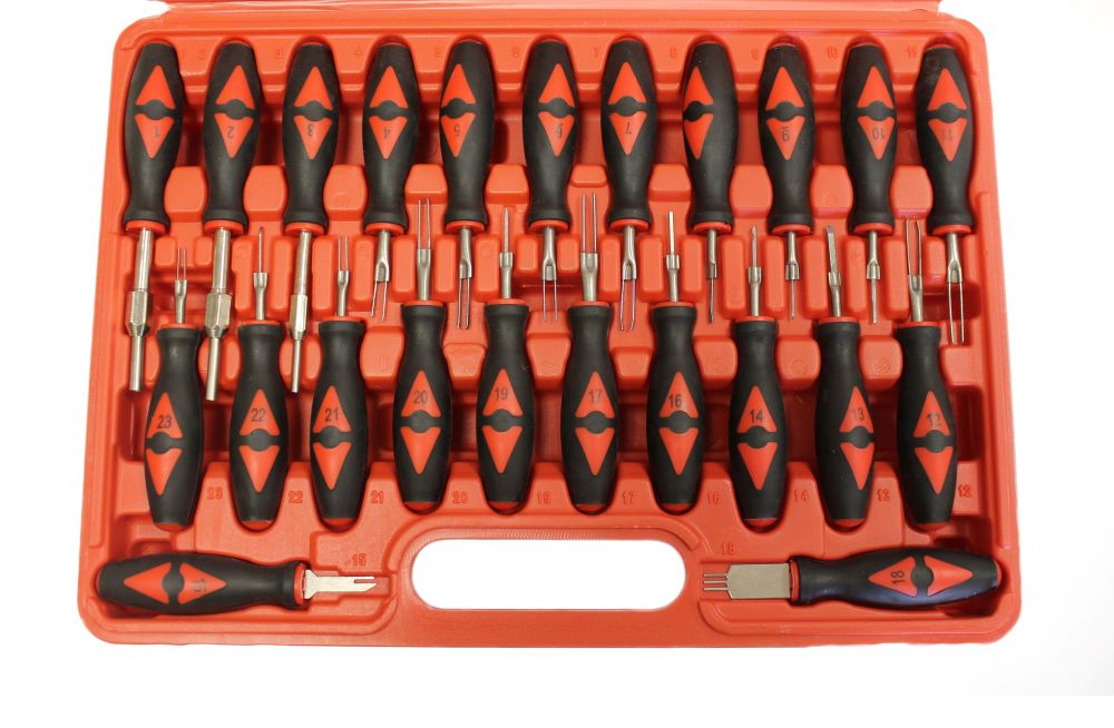 Набор инструментов для разборки электрических разъемов (23 предмета) Хорекс Авто HZ 29.1.008S