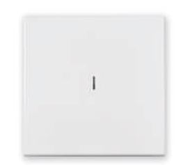 Выключатель 1 клав. (cкрытый, узел, 10А) со световой индикацией, белый, Carre, BYLECTRICA