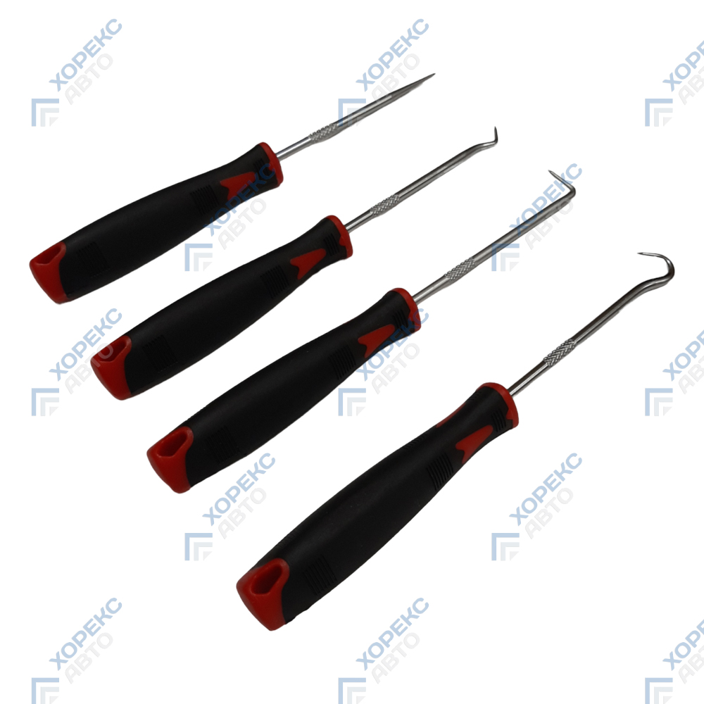 Набор крючков для демонтажа уплотнительных колец и сальников (4 предмета) Хорекс Авто HZ 25.1.178S