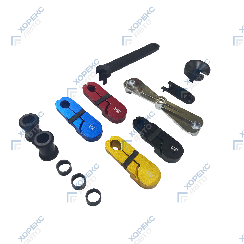 Набор приспособлений для разборки топливных и других трубопроводов (8 предметов) Хорекс Авто HZ 25.1.088S