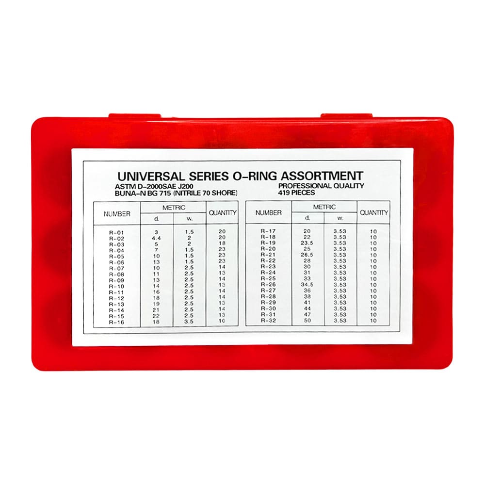 Комплект универсальных уплотнительных колец 419 предметов метрический Гамматест GTY1190