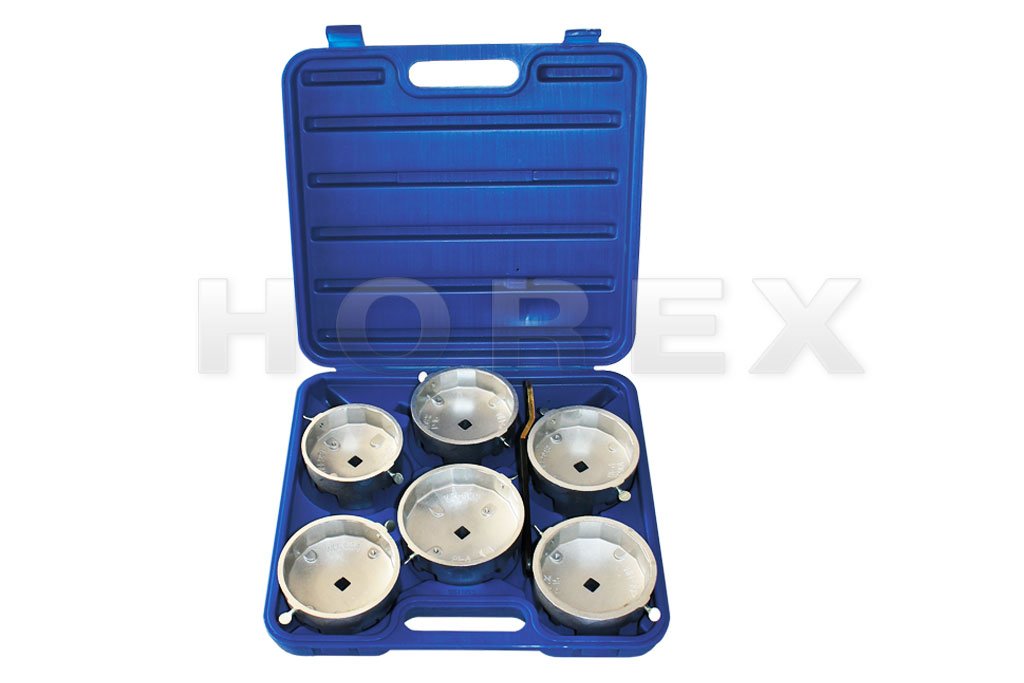 Набор чашек для снятия масляного фильтра для г/а (6 предметов) Хорекс Авто HZ 25.1.060