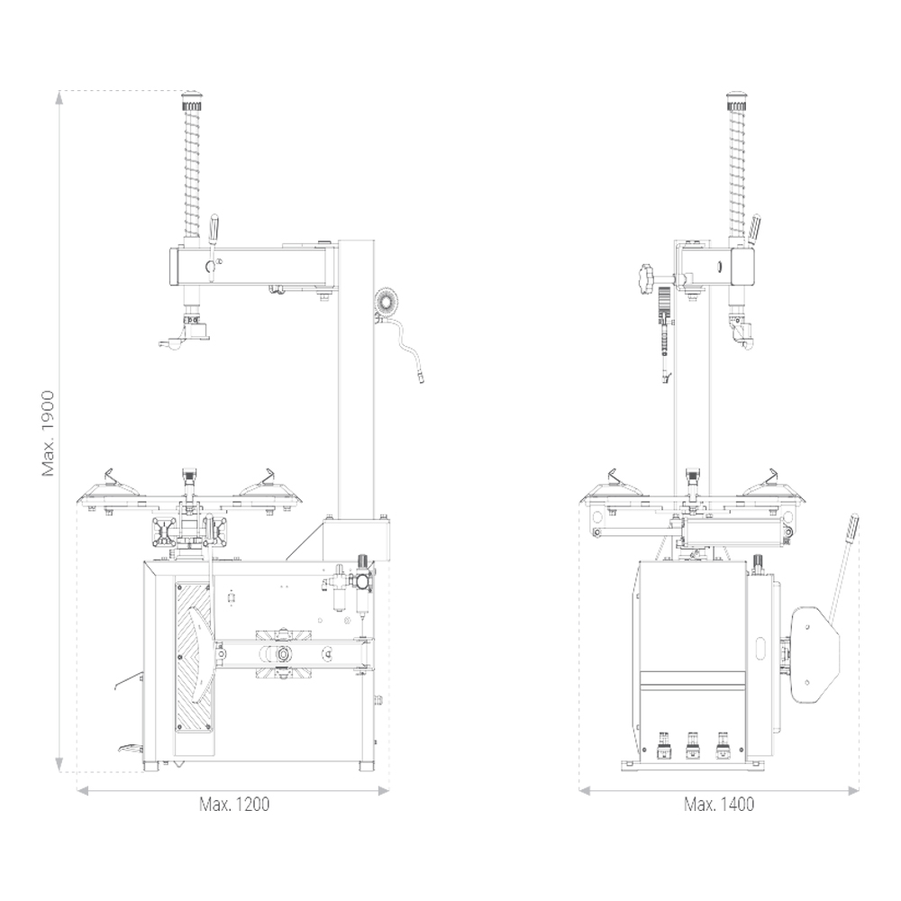 Шиномонтажный станок (полуавтомат) Хорекс Авто LC810