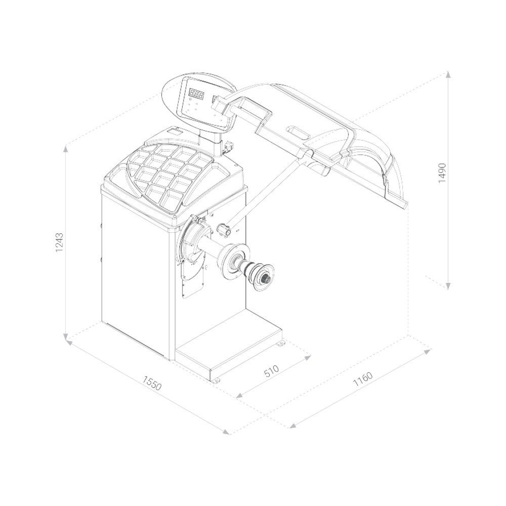 Балансировочный станок для легковых автомобилей Хорекс Авто CB66