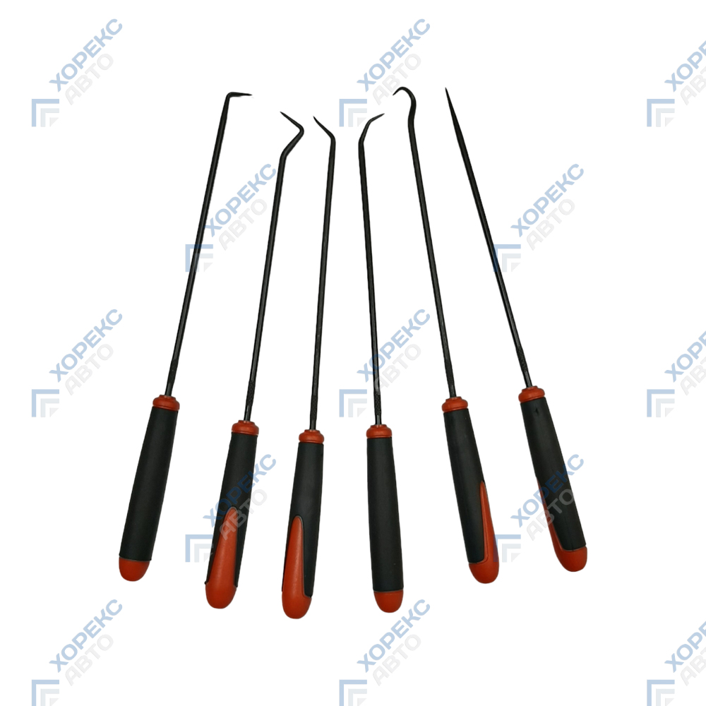Набор крючков для демонтажа уплотнительных колец и сальников (6 предметов) Хорекс Авто HZ 25.1.179S
