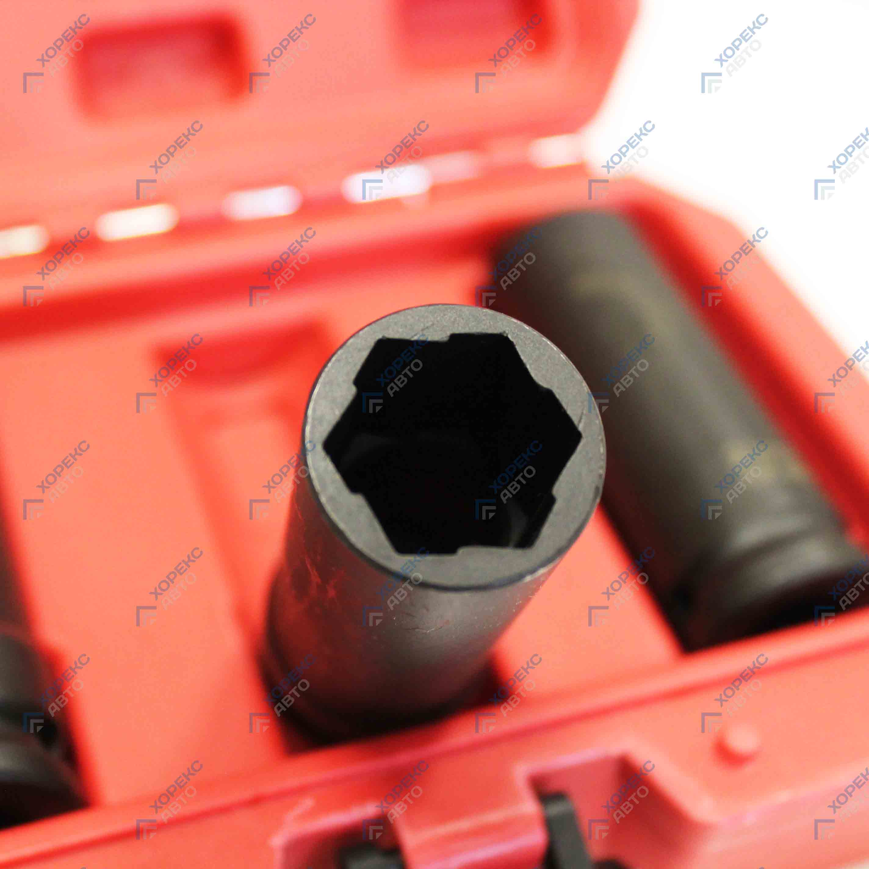 Набор адаптеров-экстракторов 1/2" для демонтажа поврежденных болтов и гаек (3 предмета) Хорекс Авто HZ 24.1.064S