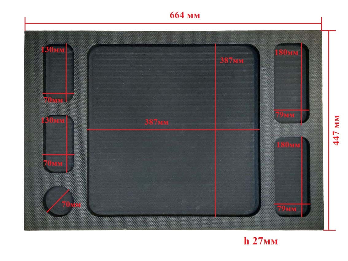 Накладка EVA на столешницу для инструментальной тележки Хорекс Авто HZ 20.1.008S