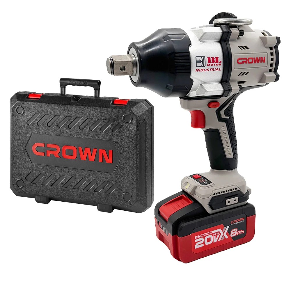 Гайковерт ударный аккумуляторный CROWN CT22056HX-8SC4 BMC